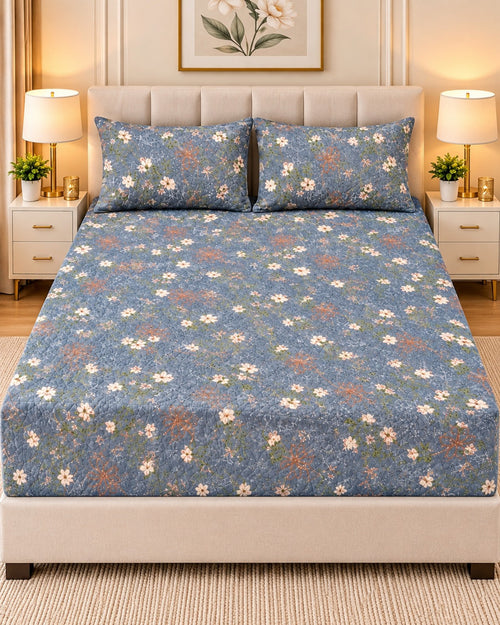 Misty Bloom - Fitted bed sheet